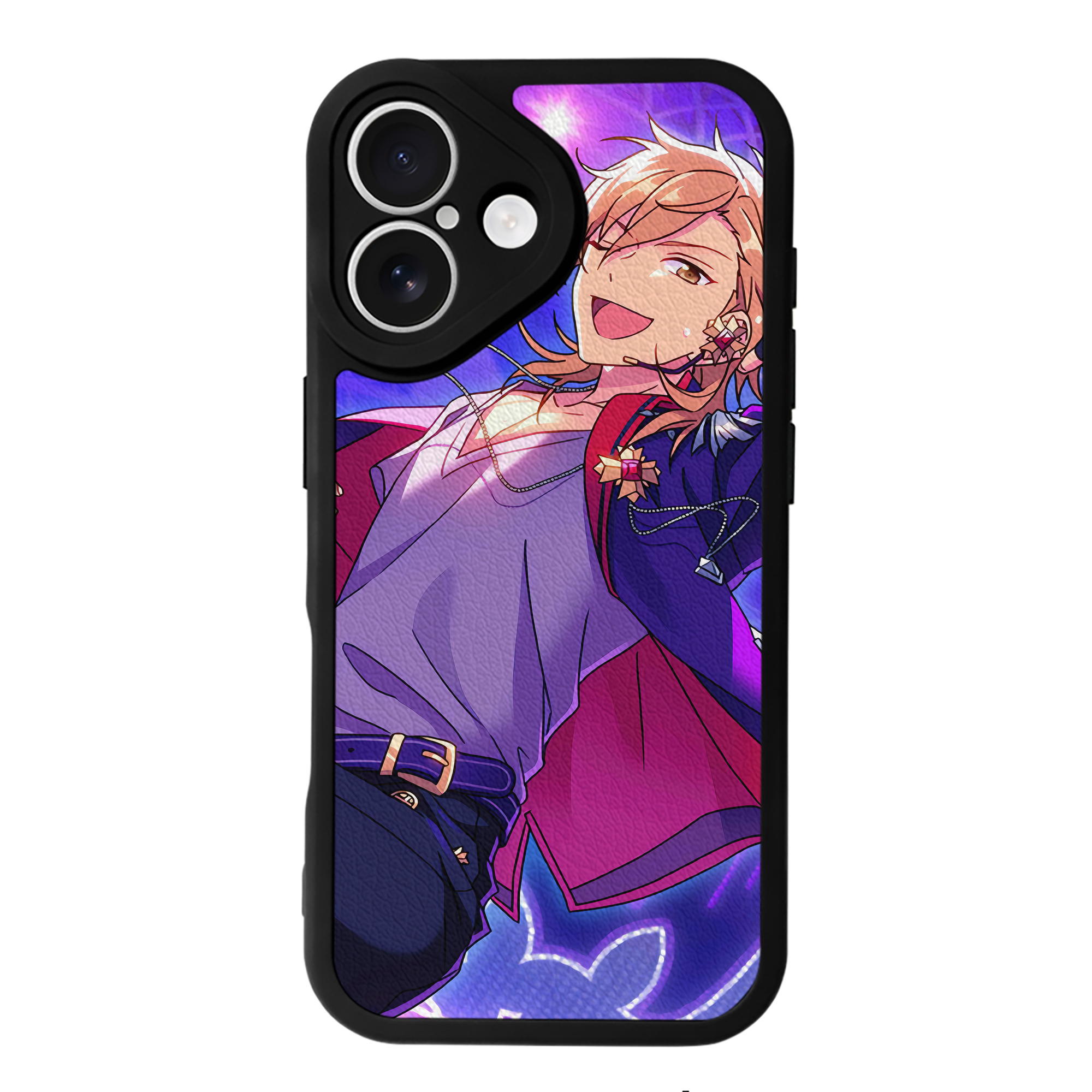 （画像用） あんさんぶるスターズ! Ensemble Stars 【iPhone 16シリーズ対応】シリコンスマホケース（レザー調） 材質：シリコン